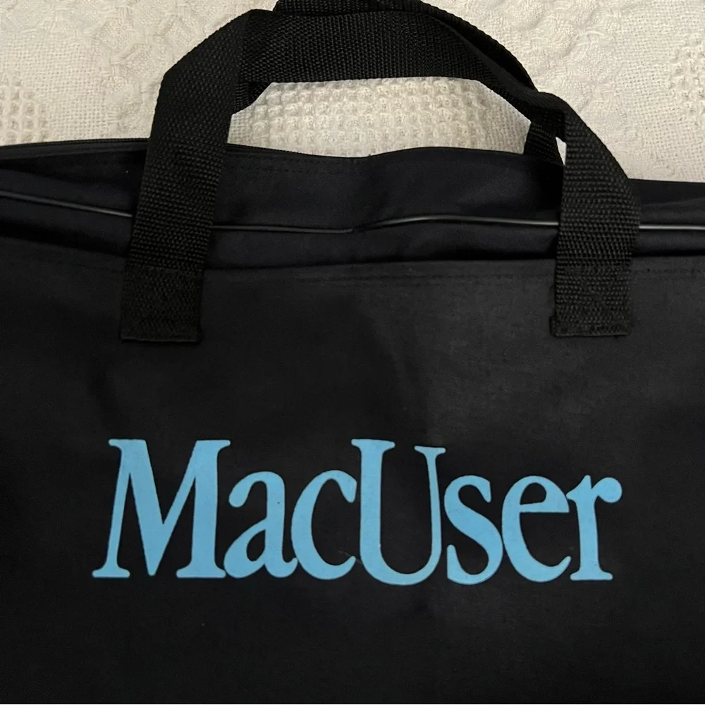Vintage 90's Macintosh Era MacUser Computer/ Office Bag Removeable Strap